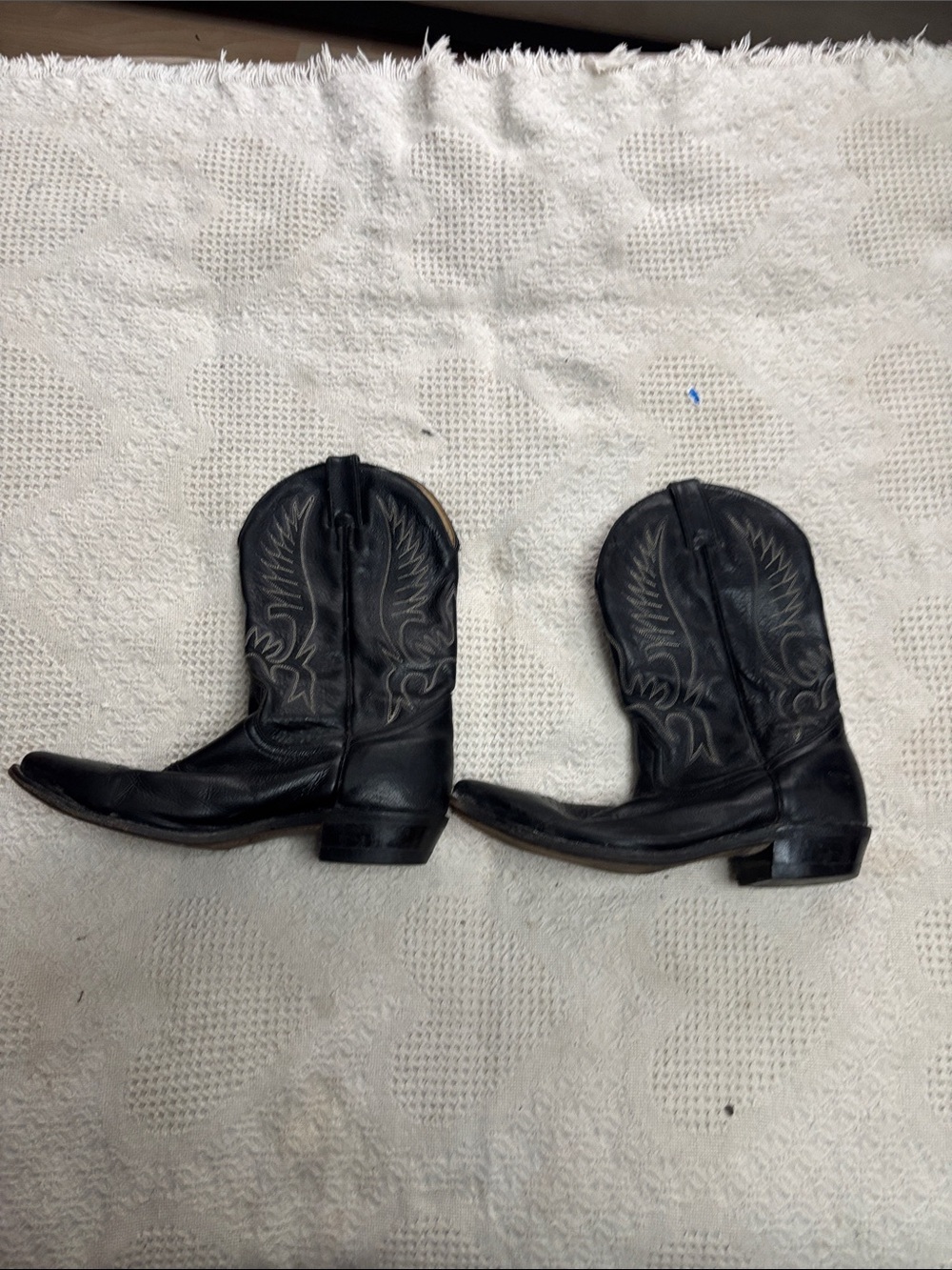 Men's Black Cowboy Boots - Classic Western Style